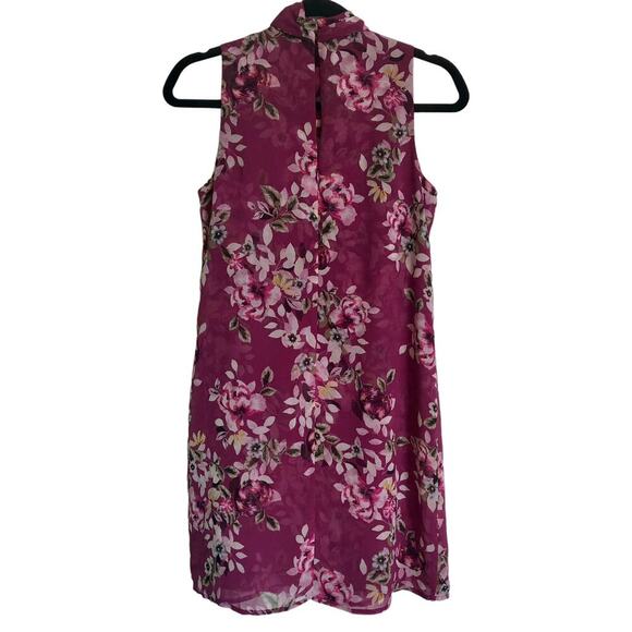WHBM White House Black Market Purple Floral Sleeveless Dress - Size 2 - Picture 10 of 10